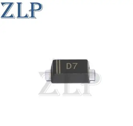 500PCS electronics small volume chip diode D7 rectifier diode 1A 1000V SOD-123FL 1N4007 SOD4007  chip 1206 DIY KIT