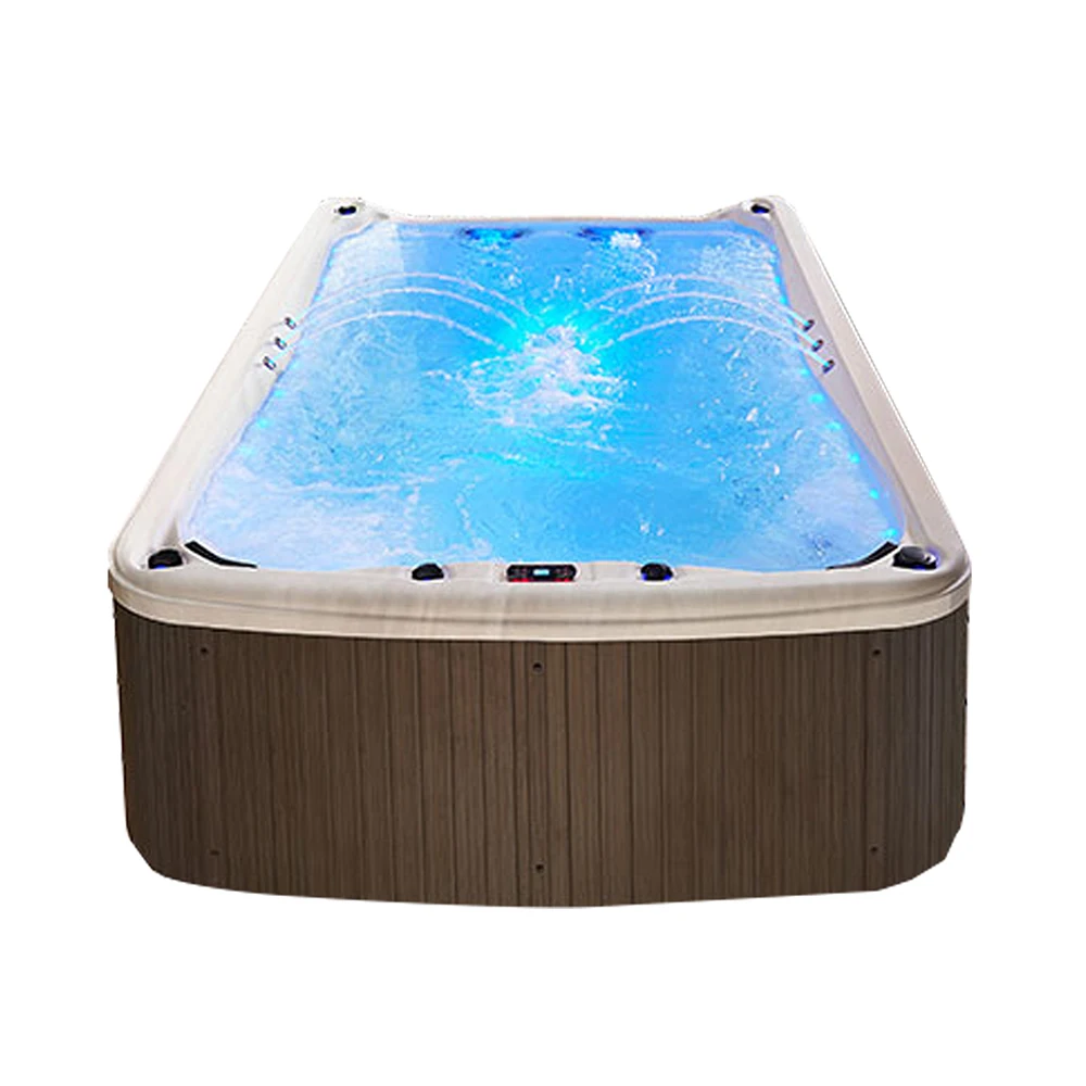 4 Person Above Ground Rectangular Acrylic Swim Spa Bathtubs & Whirlpools for Ultimate Relaxation