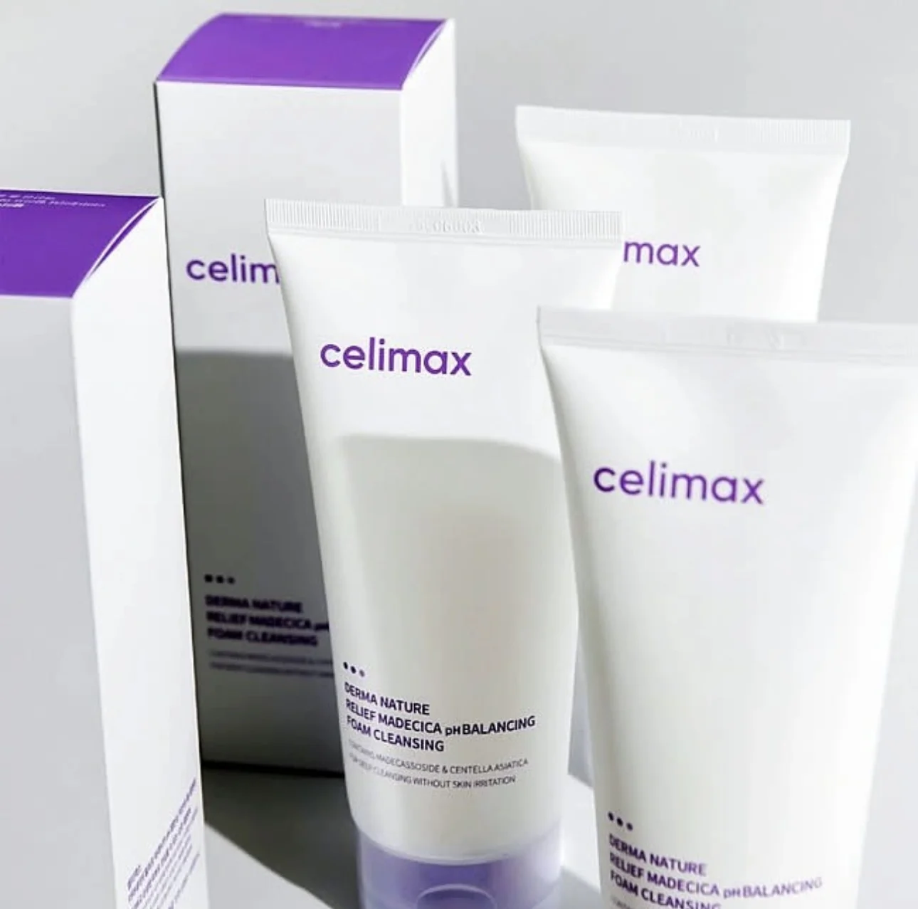 

Celimax Derma Nature Relief Madecica PH Balancing Cleansing Cream 150ml Balanced Foam Cleanser Korea Original Deep Cleaning Foam