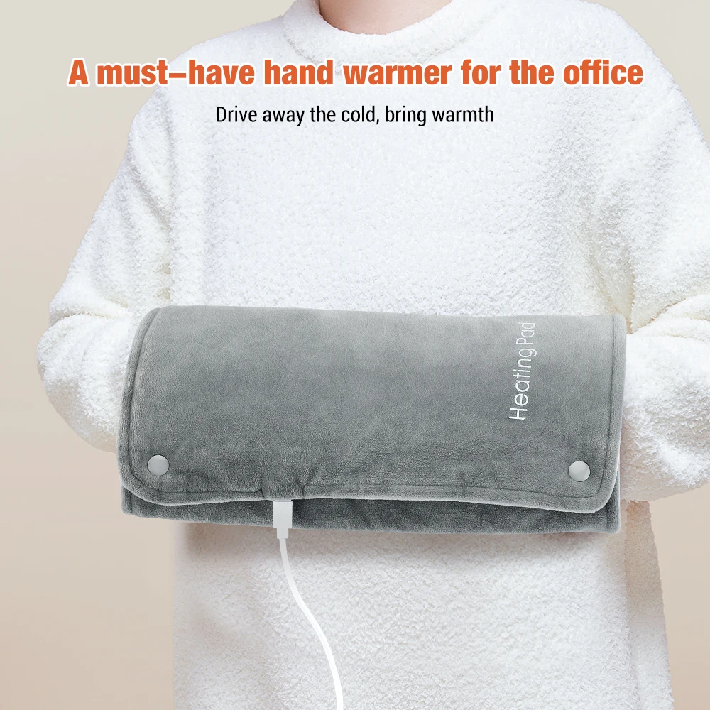 30X60cm Graphene Heating Warming Massage Pad Hand Warmer Adjustable Temperature and Timing USB Power Supply Office Home Heated