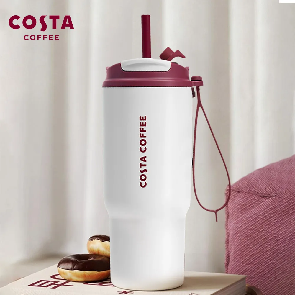 COSTA Free-Sip Coffee Mug - Classic White, 620ml