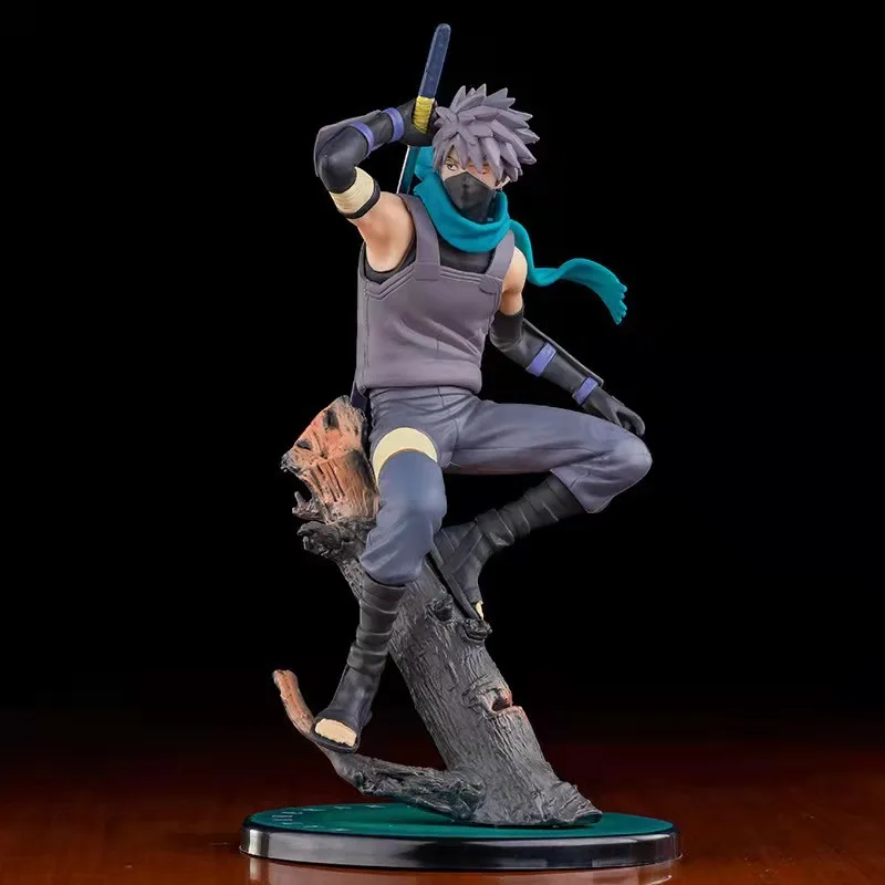 Naruto Hatake Kakashi two-dimensional anime peripherals creative desktop figure car chassis decorative ornaments holiday gifts