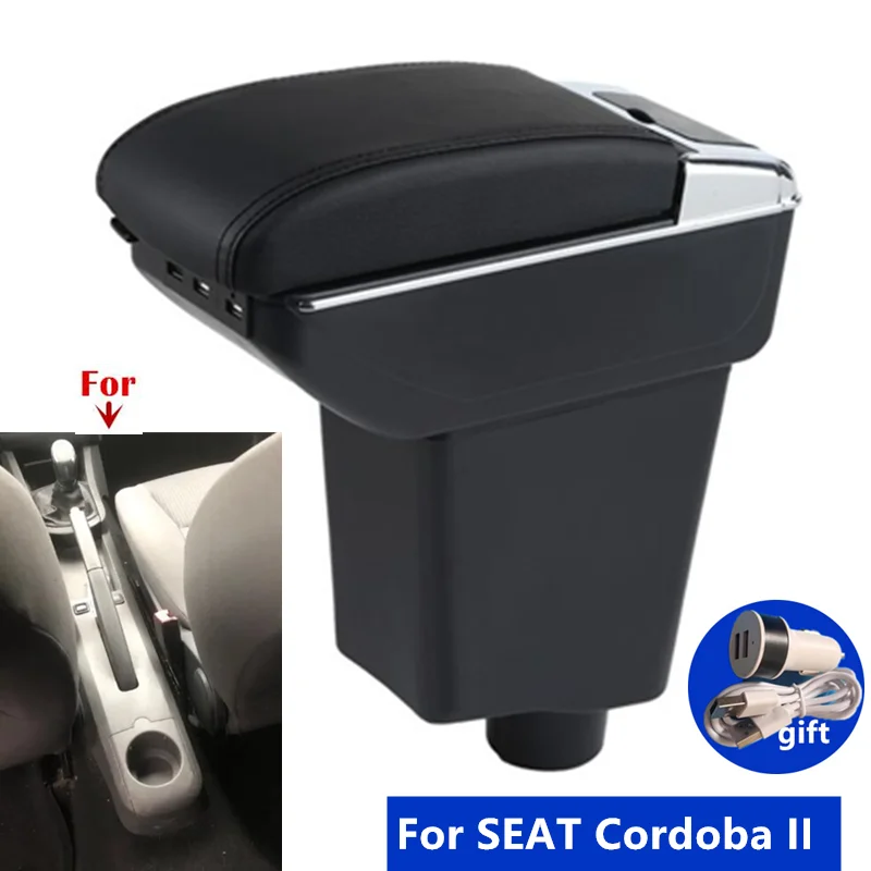Für SEAT Cordoba II 2003 2004 2005 2006 2007 2008 2009 Auto Armlehne Aufbewahrungsbox Gewidmet Nachrüstung Autozubehör