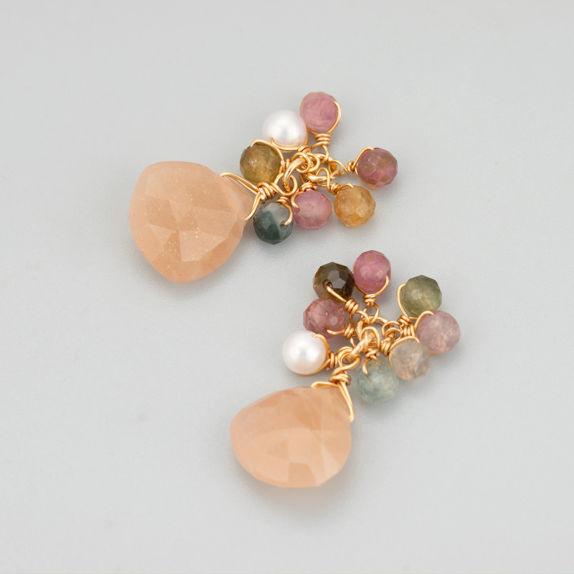 GUFEATHER,2pcs/lot,MI07,jewelry accessories,18k gold plated,copper,natural stone,hand made,diy pendants,jewelry making image 6