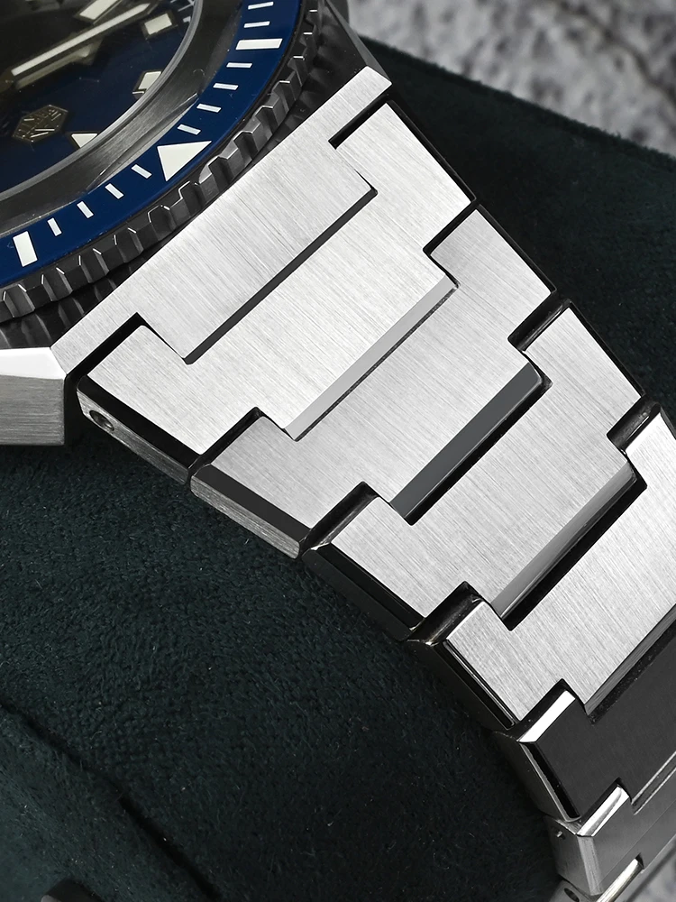 San Martin 41mm Monocoque Case Enamel Gradient Dial Men Diving Watch Mechanical NH35 Wristwatch Sports 6H 20Bar BGW-X1 SN0146