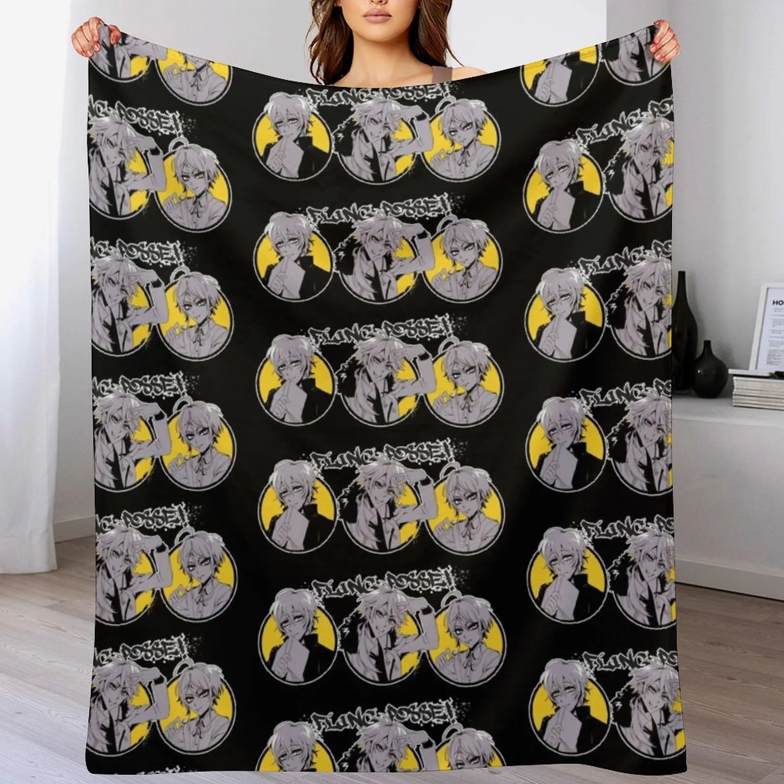 

Fling Posse Throw Blanket Multi Purpose Soft Warm Blanket for Home Travel