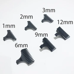 Kemei 헤어 트리머 리미트 빗, 범용 블랙 가드, 미용사 헤어 커팅 가이드, KM-5027 KM-1949 1 2 3 6 9 12mm, 0mm