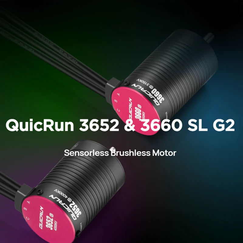

Бесщеточный двигатель Hobbywing QUICRUN 3652SL G2/3660SL G2, применяемый к дорожным транспортным средством с радиоуправлением 1/10/внедорожникам/коротким грузовикам