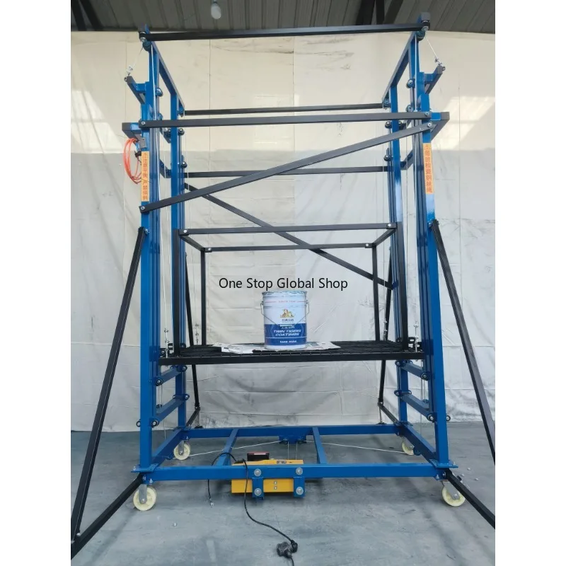 500kg New Fold Adjustable Portable Electric Scaffold 8m Lift Platform Safety Elevator Automatic Remote Control Mobile Lift