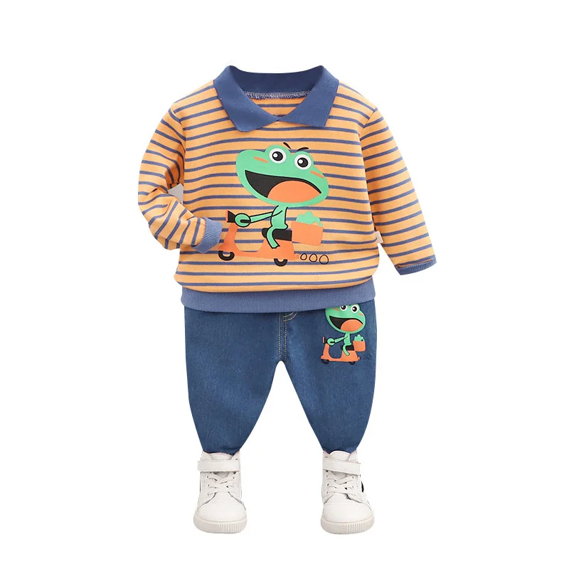 

New Spring Autumn Baby Clothes Suit Children Girls Boys Cartoon T-Shirt Pants 2Pcs/Sets Toddler Sports Costume Kids Tracksuits