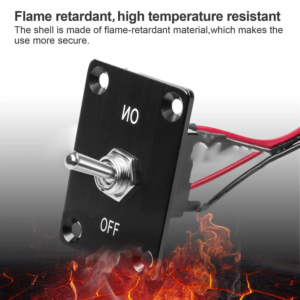 Interruptor basculante de enganche ONOff DPST de 4 pines con construcción robusta y características impermeables para una operación confiable