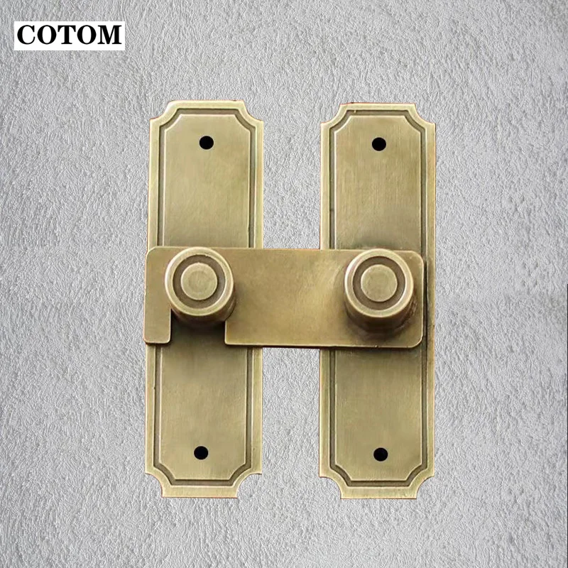 

Sliding Barn Door Latch for Locking Sliding 90 Degree Right Angle Door Lock Gate Bolt Wine Cabinet Closet Window Door Lock Plug