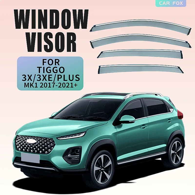 

For Chery TIGGO 3X PLUS Car Window Visor Rain Sun Shade Awning Windshield Side Deflector Auto Accessories