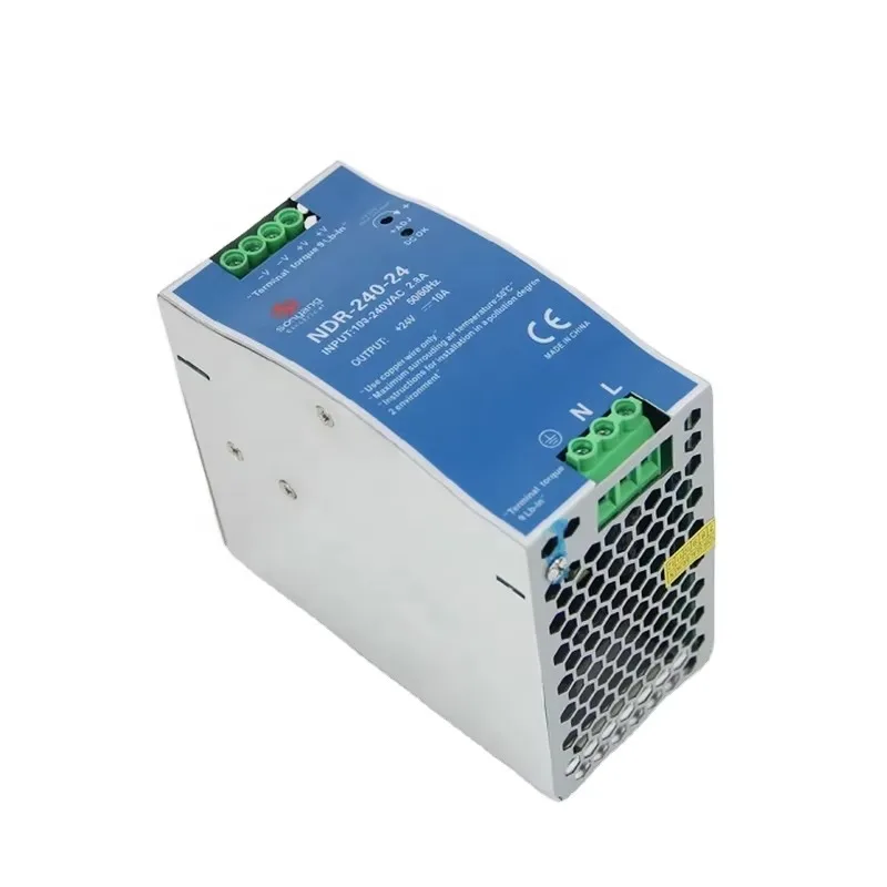 Rail 110V 220V AC to 12V 24V DC 240W Switching Power Supply