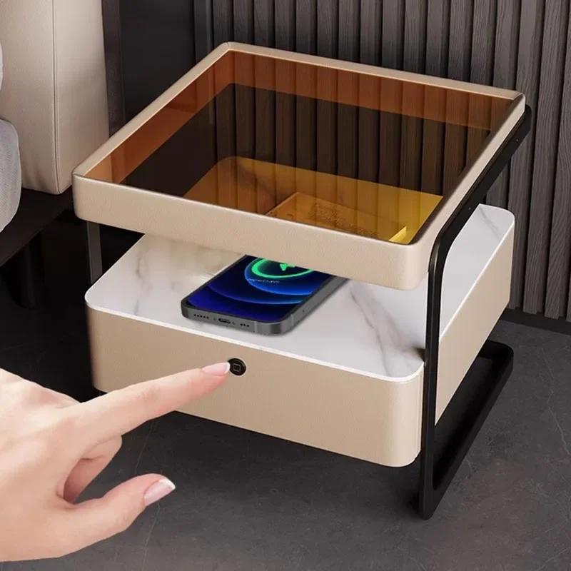 

Ночная тумбочка в скандинавском стиле для девушек, современная спальня, многофункциональные домашние тумбочки, гостиничные смарт-тумбочки, декор мебели