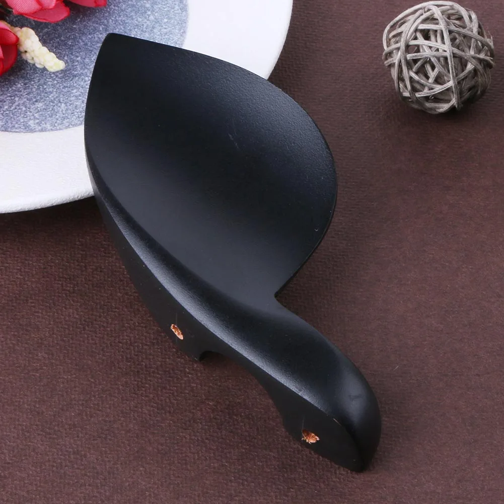 عناب الخشب الكمان Chinrests مع المسمار كمان الذقن دعم المهنية استبدال أجزاء الكبار الآلات الموسيقية الملحقات #3