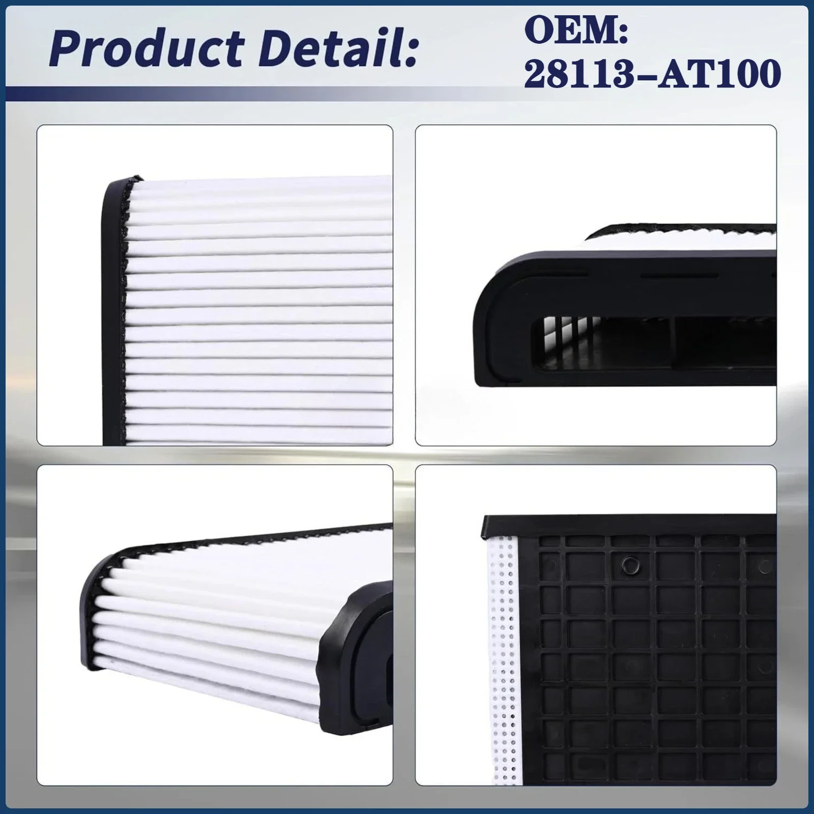 

XMSJ1PCS Engine Air Filter Element for Kia Niro 2021- Hybrid 1.6L 2023-2024 Replace OEM 28113-AT100 28113AT100
