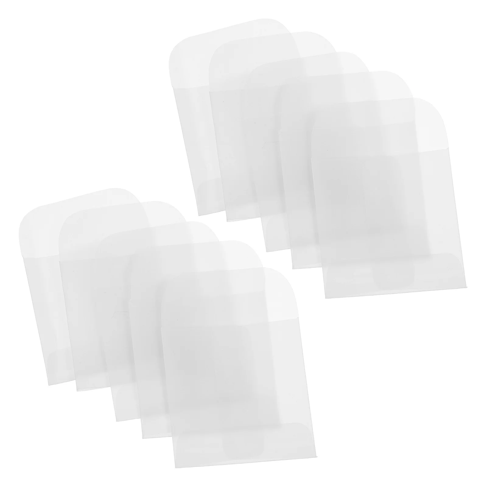 

50 Pcs Small Storage Envelopes Clear Pendant Stamps Key Card Tip Seed Saving Tea Bag Colorful Money