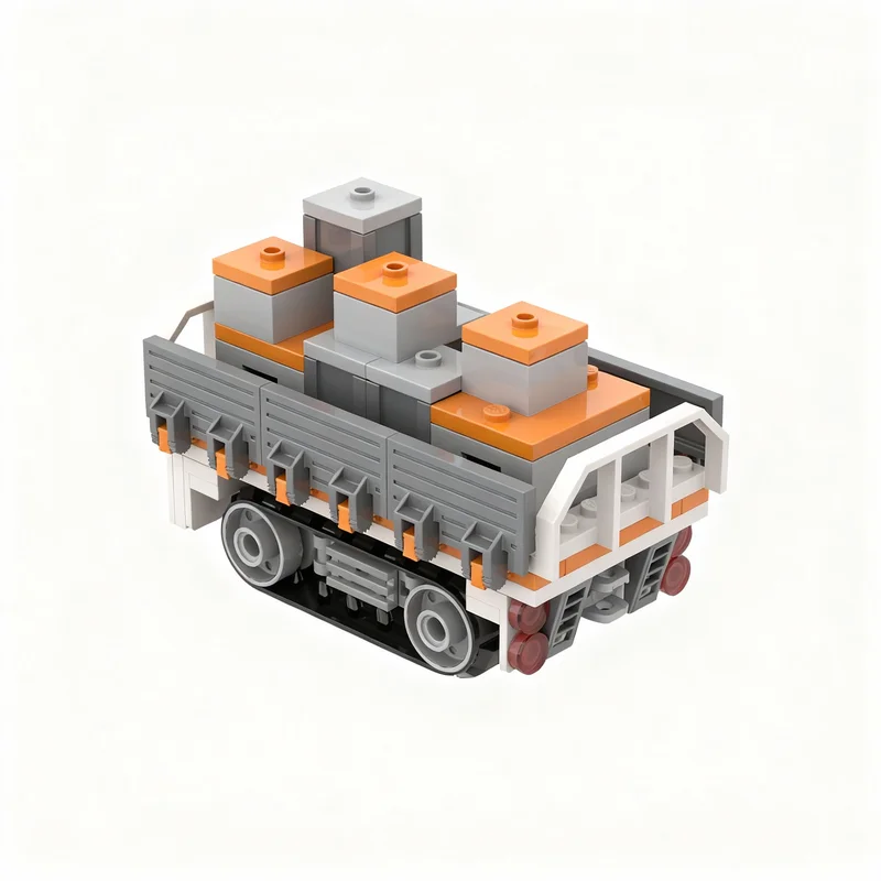 102 Pezzi MOC Rimorchio Cargo SBA, Modello Spaziale, Blocchi da Costruzione, Giocattoli Architettonici, Regali di Natale, Idea Creativa Fai-da-Te, Mattoncini Educativi
