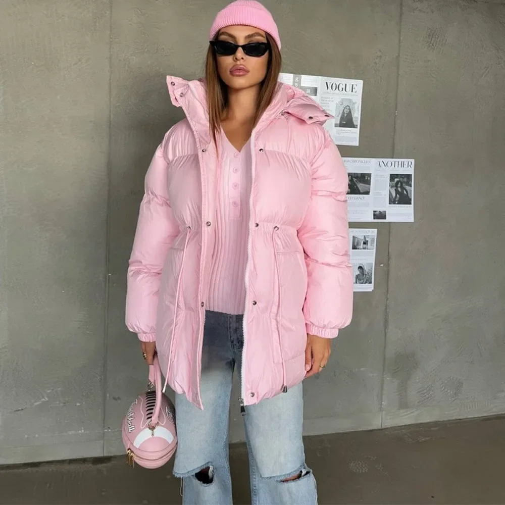 

Light Luxury Outdoor Travel Hooded Cotton Jacket Autumn and Winter Women Elegant Warm Soft Mountain Climbing Travel Daily Jacket