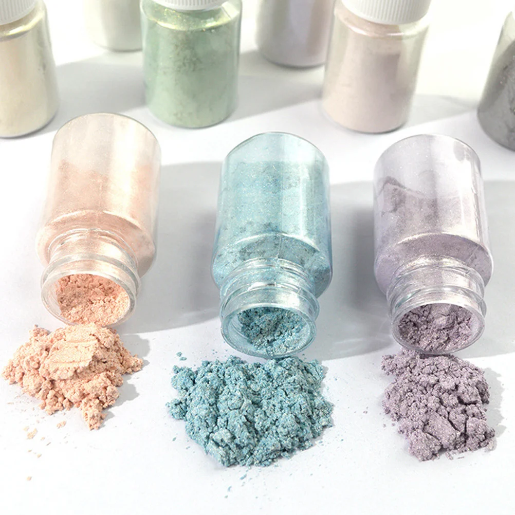 9 قطعة مسحوق الصباغ الميكا مجموعة الصف لامع أصباغ ملونة لقنابل الاستحمام الصابون مسمار الفن صنع Crafts بها بنفسك الحرف #1