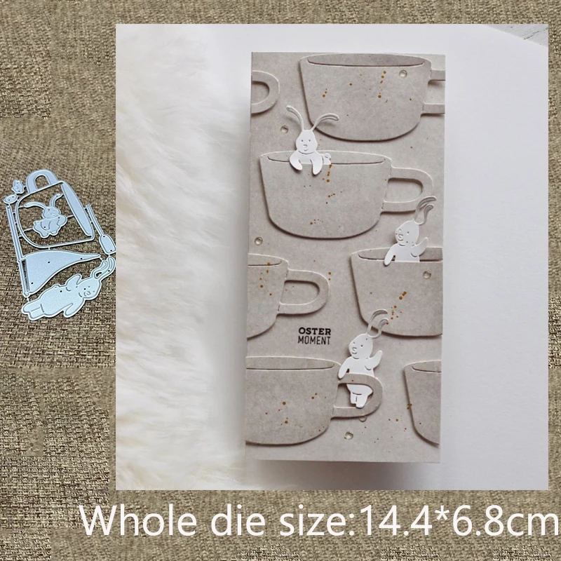 

New Design Craft Metal stencil mold Cutting Die Rabbit boat water cup scrapbook die cut Album Paper Card Craft Embossing