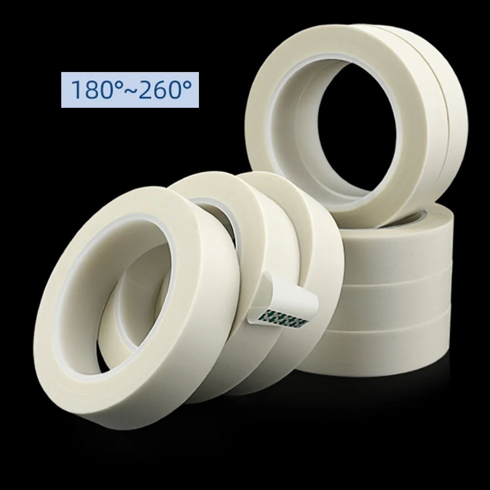 White High Temperature Resistant Glass Cloth Tape, Flame Retardant Insulating Motor, Motor Lashing Fiberglass Cloth Tape  30M