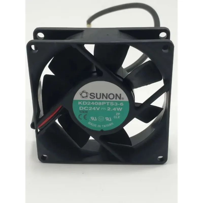 SUNON KD2408PTB3-6  Cooling Fan DC 24V 2.4W 80x80x25mm 2-Wire