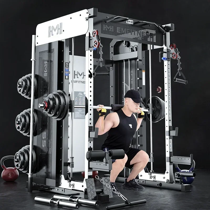 Smith-Machine de gymnastique multifonctionnelle avec câble croisé, équipement de fitness, rack de squat électrique, série M8, commercial, maison