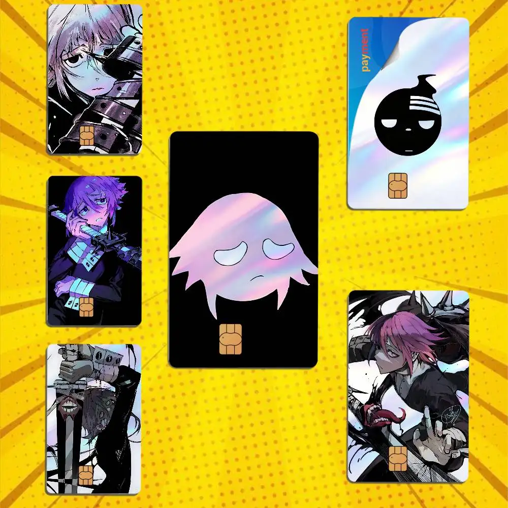 The Ultimate Villain Crona Soul Eater Card Stickers Credit DIY Card Protector Stickers Waterproof Film Skin CoverHolographic