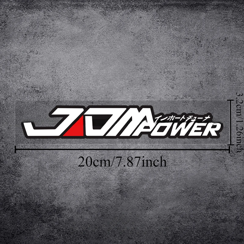 JDM POWER Motorcycle Stickers Waterproof Durable for Fuel Tank Front Fairing Side Panels Electric Scooter Japaneses Vinyl Decals view 3