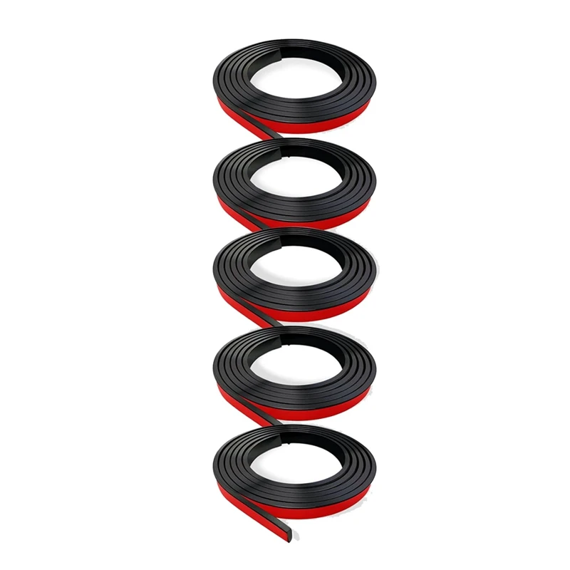5 Rolls Total Window Grille Inserts Grid Kit Self Adhesive Peel and Stick Trim Simulated DIY Window Decorative Black-A07G