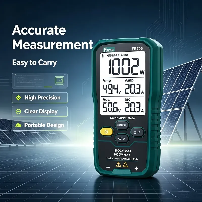 Auto Ranging Solar Power Tester PV Power Meter Rooftop PV Panel Tester high precision multifunctional