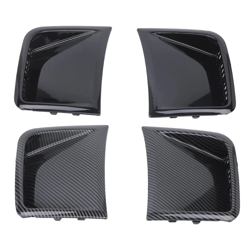 Front Bumper Side Grille Pair, Left and Right ABS Replacement Inserts 57739FG010, 57739FG020 with Clip-On Mounting and X37F