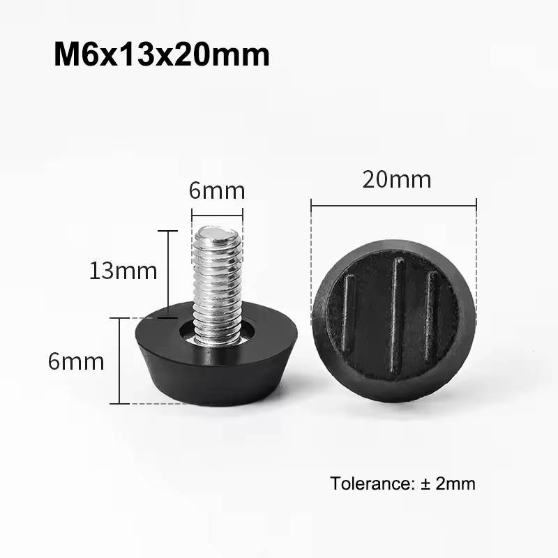M6 M8 Leveling Foot Screw On Type PP Plastic Furniture Table Chair Sofa Leg Anti-slip Feet Adjustable Leveler Base Bolt Pad - Image 20
