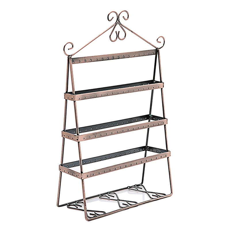 

112 Holes Metal Earrings Studs Display Rack Jewelry Display Bracket Earring Display Stand Holder Storage Earring Holder