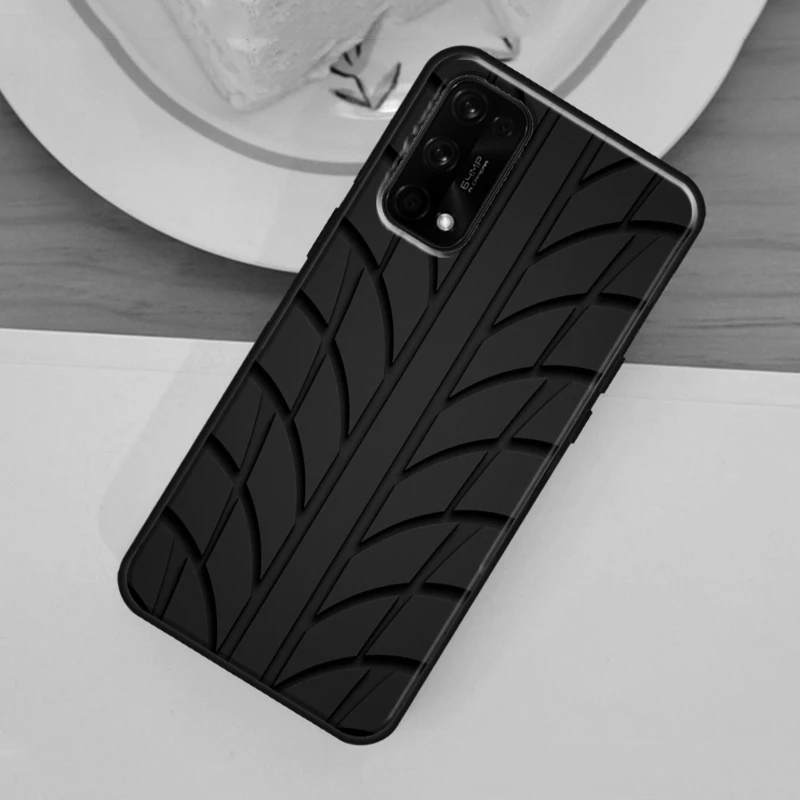 Tire Tread Tyre Track For OnePlus 11 10 Pro 10T Nord 3 2T CE 2 Lite Realme C55 C35 C33 C31 C30 C21Y GT Neo 5 Case