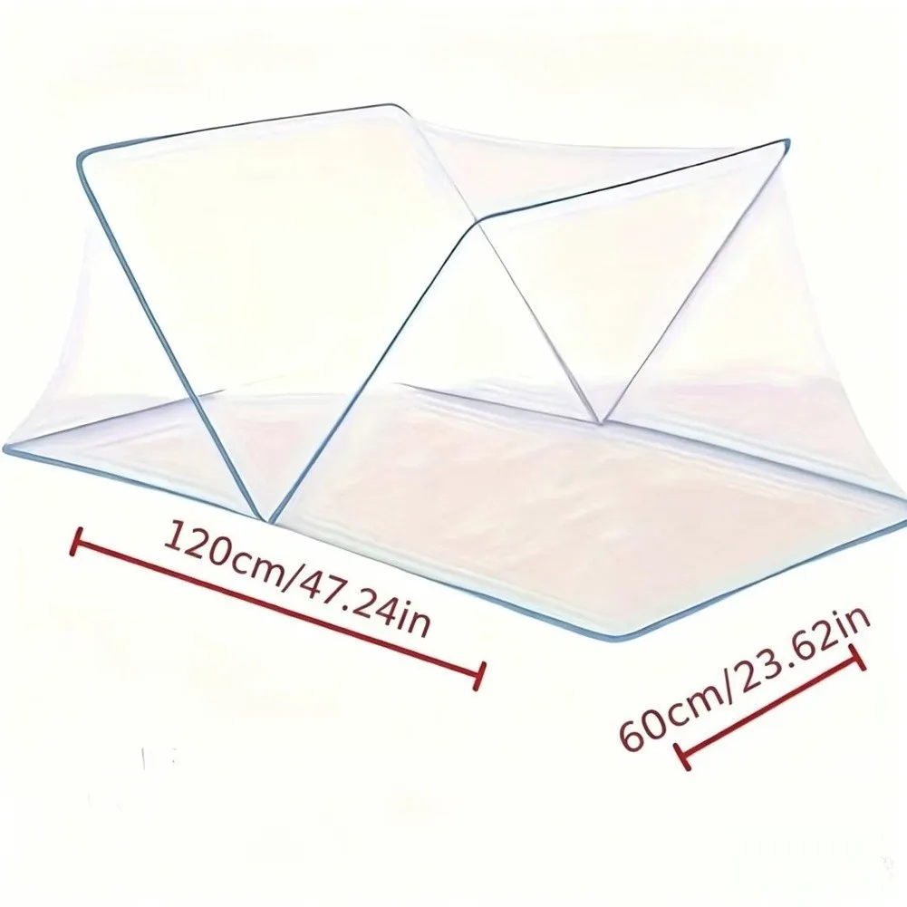 Garden Plant Cover Foldable for Raised Beds 47.24 x 23.62 Inches Breathable Polyester Mesh with 4 Ground Nails for Stability