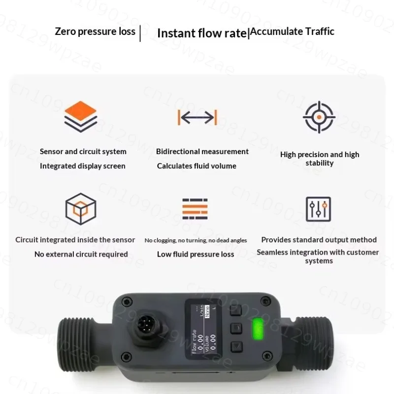 Ultrasonic Flowmeter Liquid Flow Meter Pipe Section Ultrasonic Water Flow Meter Sensor