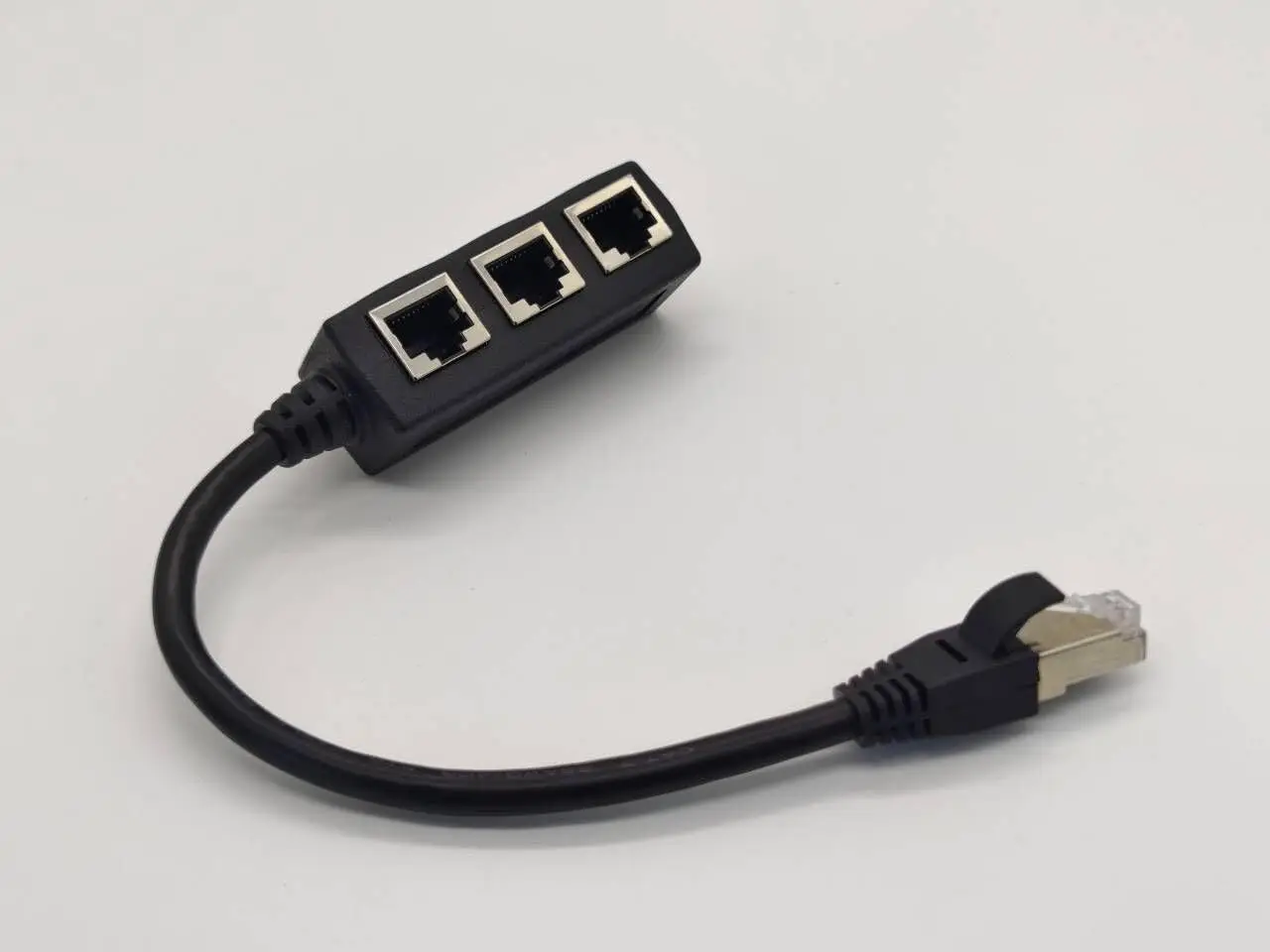 RJ45 Ethernet Splitter Cable Adapter 1 to 3 Port Ethernet Switch for CAT 5/CAT 6 LAN Socket Connector 20CM