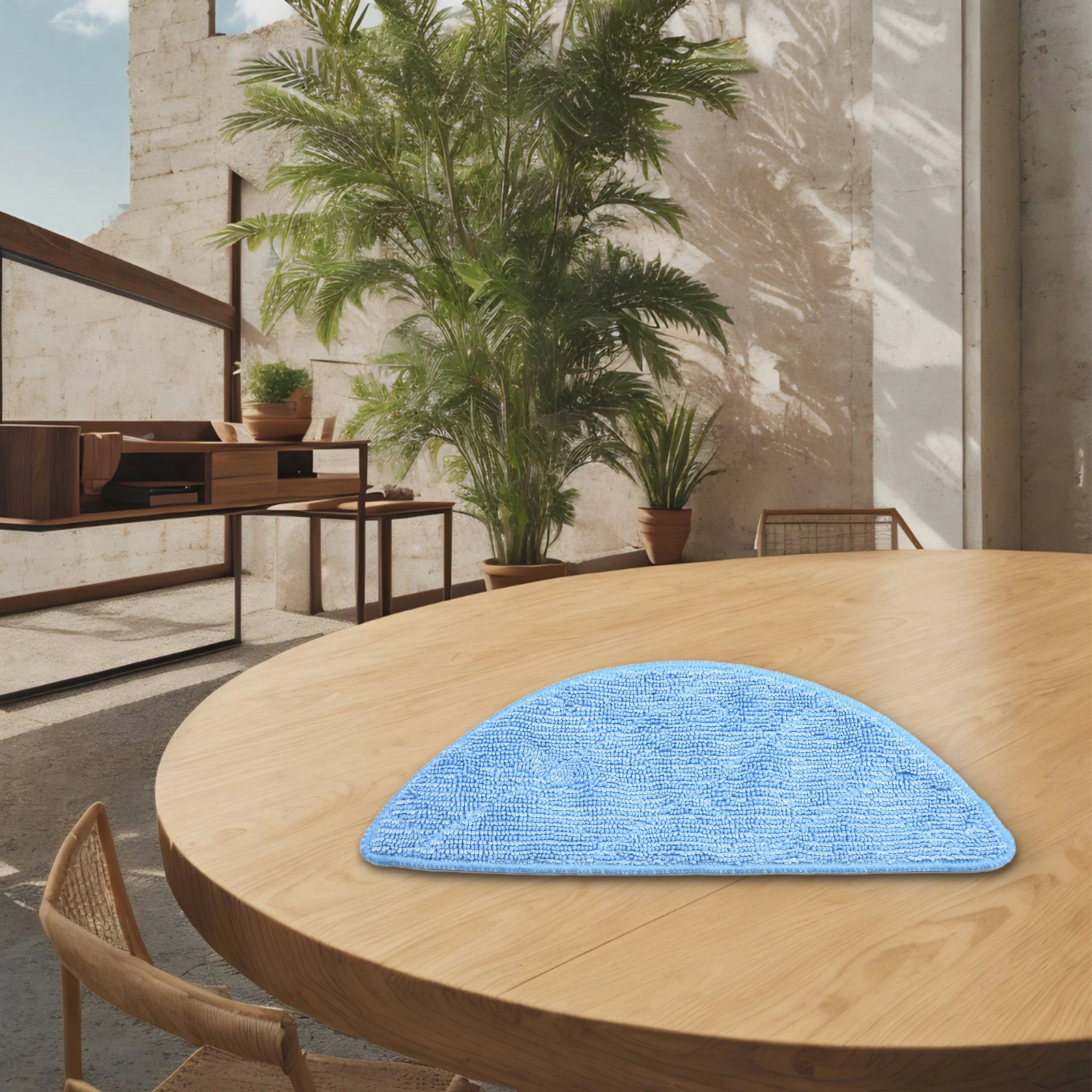 Microfiber Mop Cloth Replacement for Conga Max and Pet Robot Cleaners Effective for Oil and Juice Stains 4 or 10 Pieces