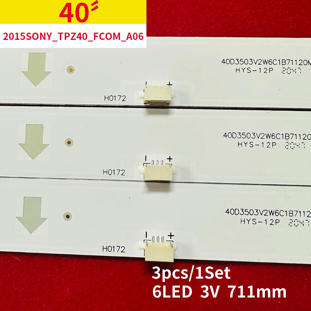 3pcs KDL-40WD653 40WD650 40W655D 40RD453 NS6S400DND02 NS6S400DH01 NS6S400DND01 SAM SUNG_2015SONY_TPZ40_FCOM_A06_REV1.0_151014