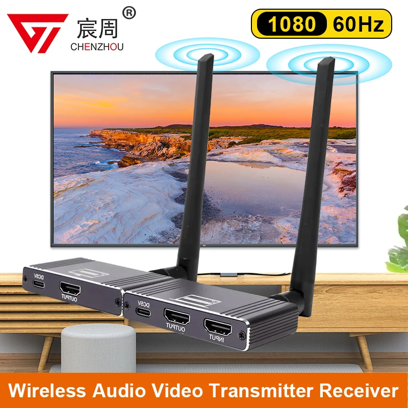 

150m Wireless HDMI Extender Wireless Wifi Video Transmitter and Receiver 1 To 4 Screen Share for PS4 Camera PC To Monitor TV