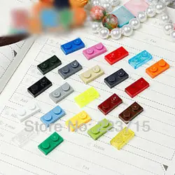 3023  100pcs *Plate 1x2* DIY enlighten block bricks,Compatible With Lego Assembles Particles