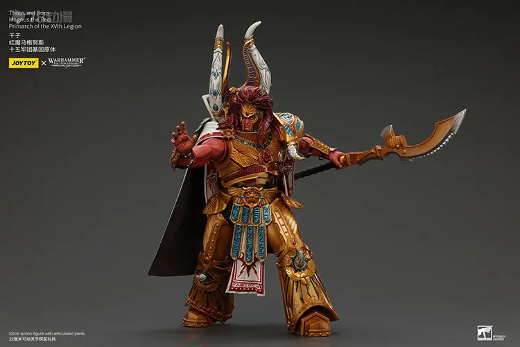 JOYTOY oryginalny Warhammer40K genealogia cesarza koronowanego książęta seria Magnus Qianzi Model postaci zabawki Model prezenty dla chłopców