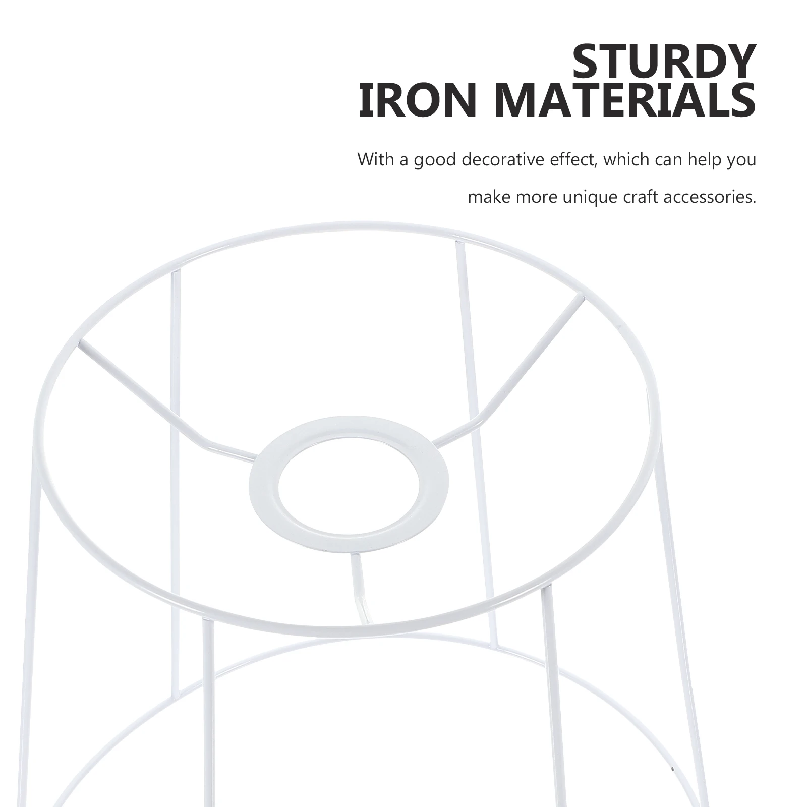 

Wire Lamp Shade Frame Iron Lampshade Holder for E27 Socket Durable Ceiling Light Replacement DIY Chandelier Cover Ring For Lamp
