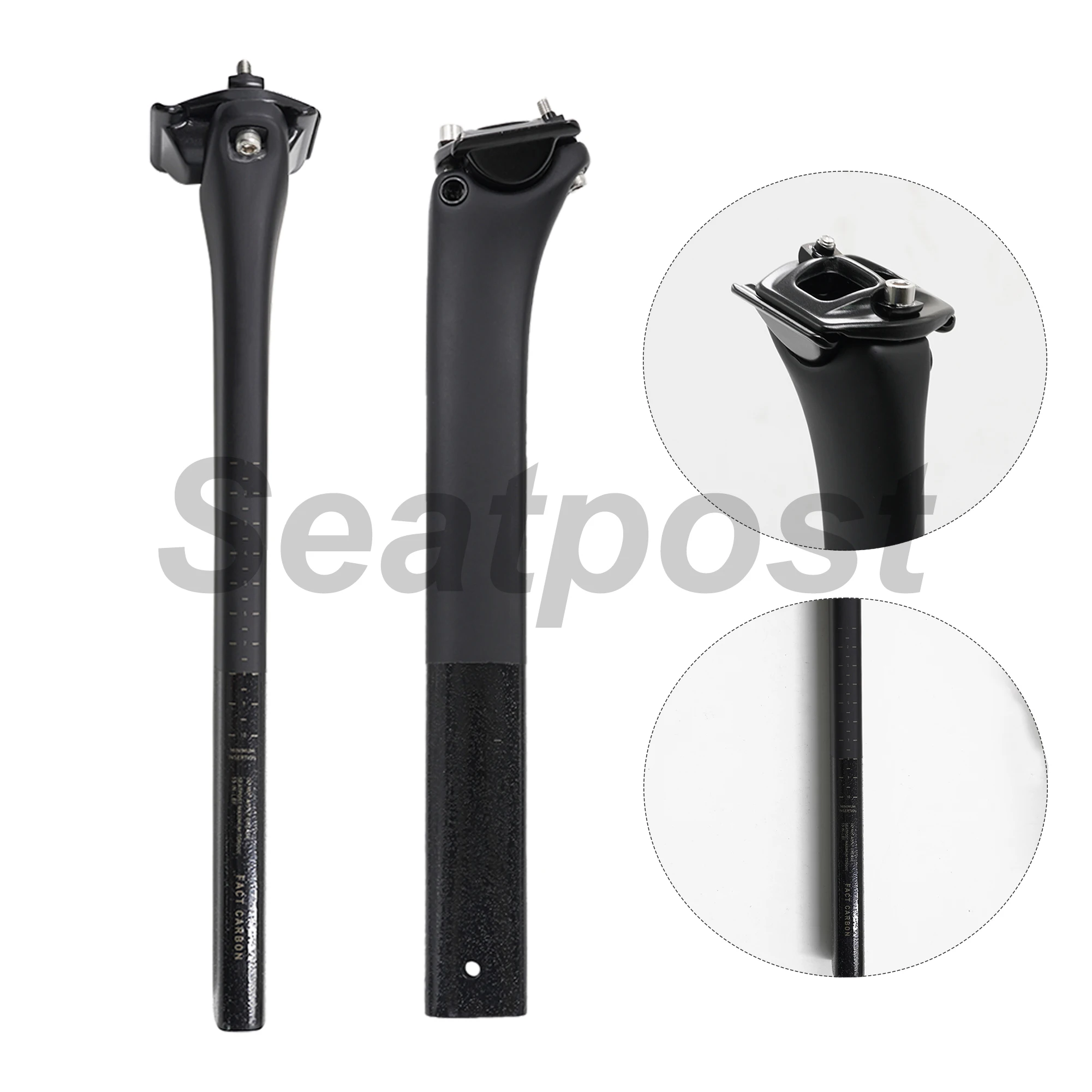 

Carbon Bicycle Seatpost Length 300/380mm For SL8 Road Bike Black Matte Paint 15mm Offset Height Lightweight Cycling Equipment