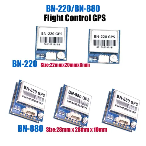 Control de vuelo BN-220 BN220 / BN-880 BN880 GPS Módulo dual para RC Racing FPV Drone Avión Quadcopter