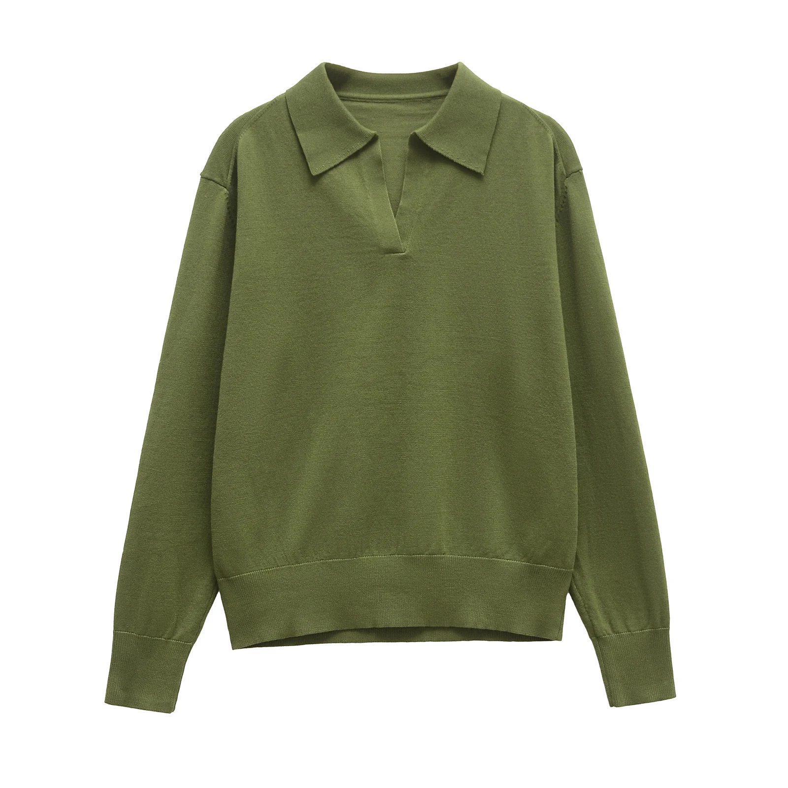 Women Spring Summer Polo Shirts Women Pullovers Long Sleeve Knit Tops For Women Clothes Slim Knit Jumper Streetwear 2893036