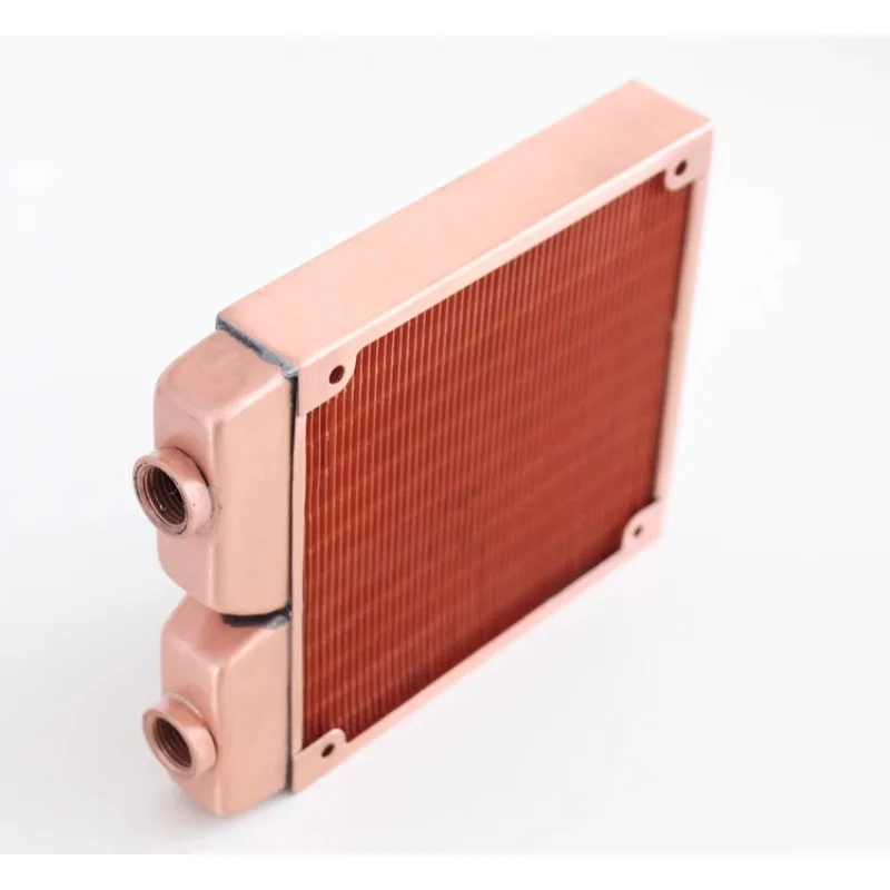 80 120 160 Series G1\4 2-Point Thread Full Red Copper Water Cooling Heat Exchanger